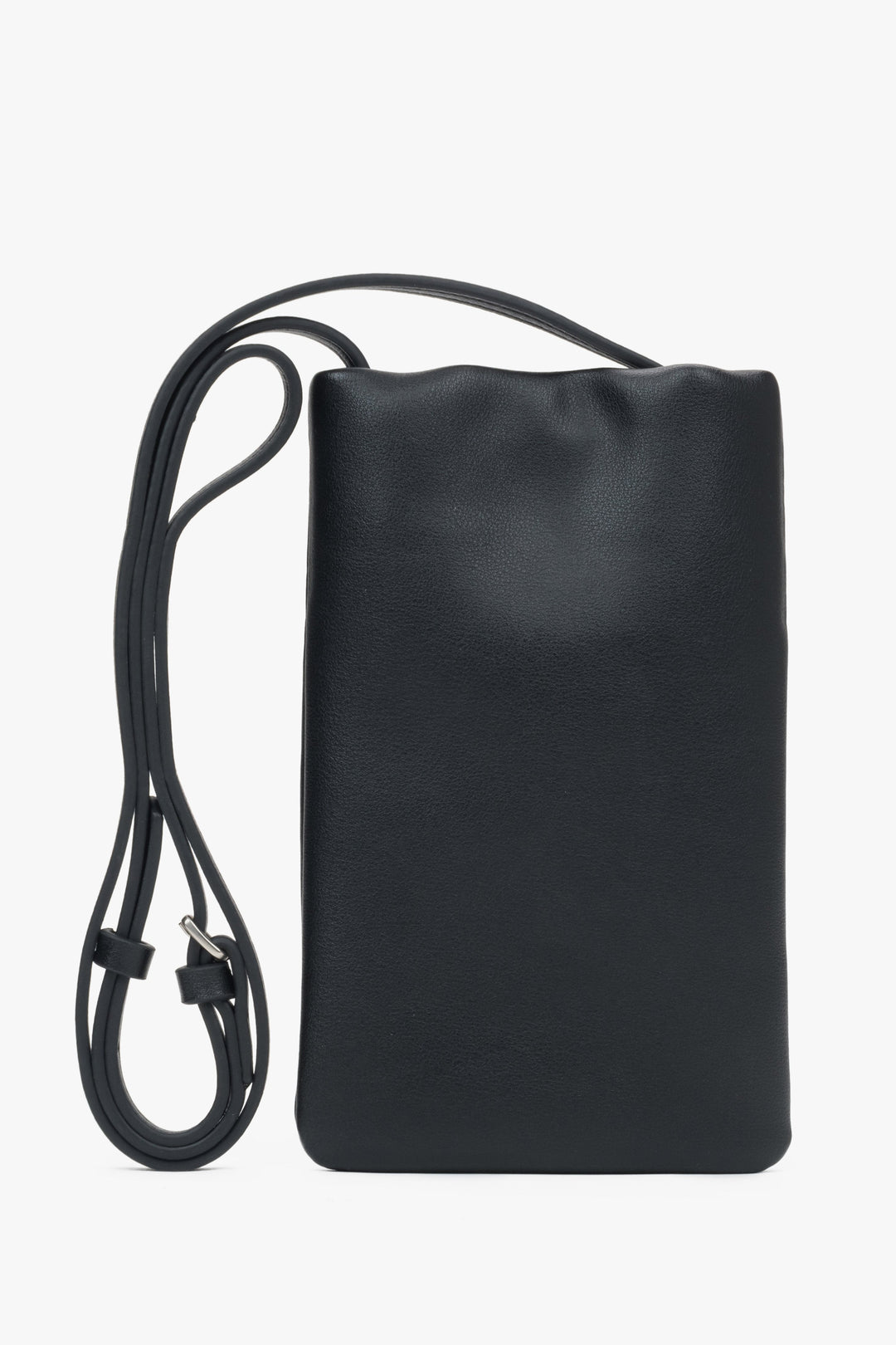 Schwarze Leder-Handytasche für Damen von Estro.