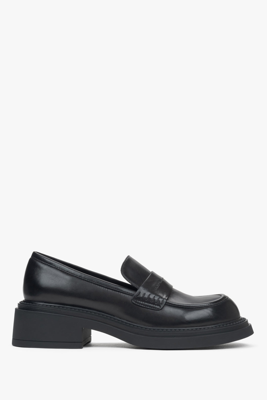 Klassische Damen Penny Loafer mit eckigem Absatz Estro ER00115903