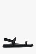 Schwarze Damen-Sandalen mit zarten Riemchen und flexibler Sohle Estro ER00117147.