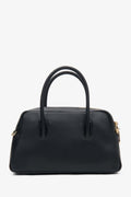 Schwarze Damen-Satchel-Tasche aus echtem Leder Estro ER00116834.