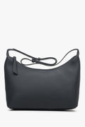 Schwarze Damen-Schultertasche aus echtem Leder Estro ER00113901.