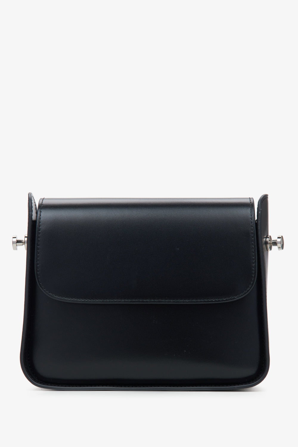 Schwarze Damen-Schultertasche aus Leder Estro ER00115675.
