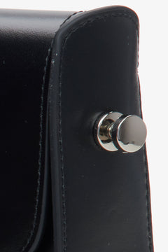 Schwarze Ledertasche Estro – Details.