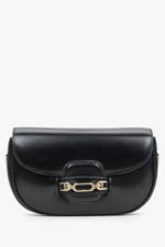 Schwarze Damen-Schultertasche mit verstellbarem Trageriemen Estro ER00115959.