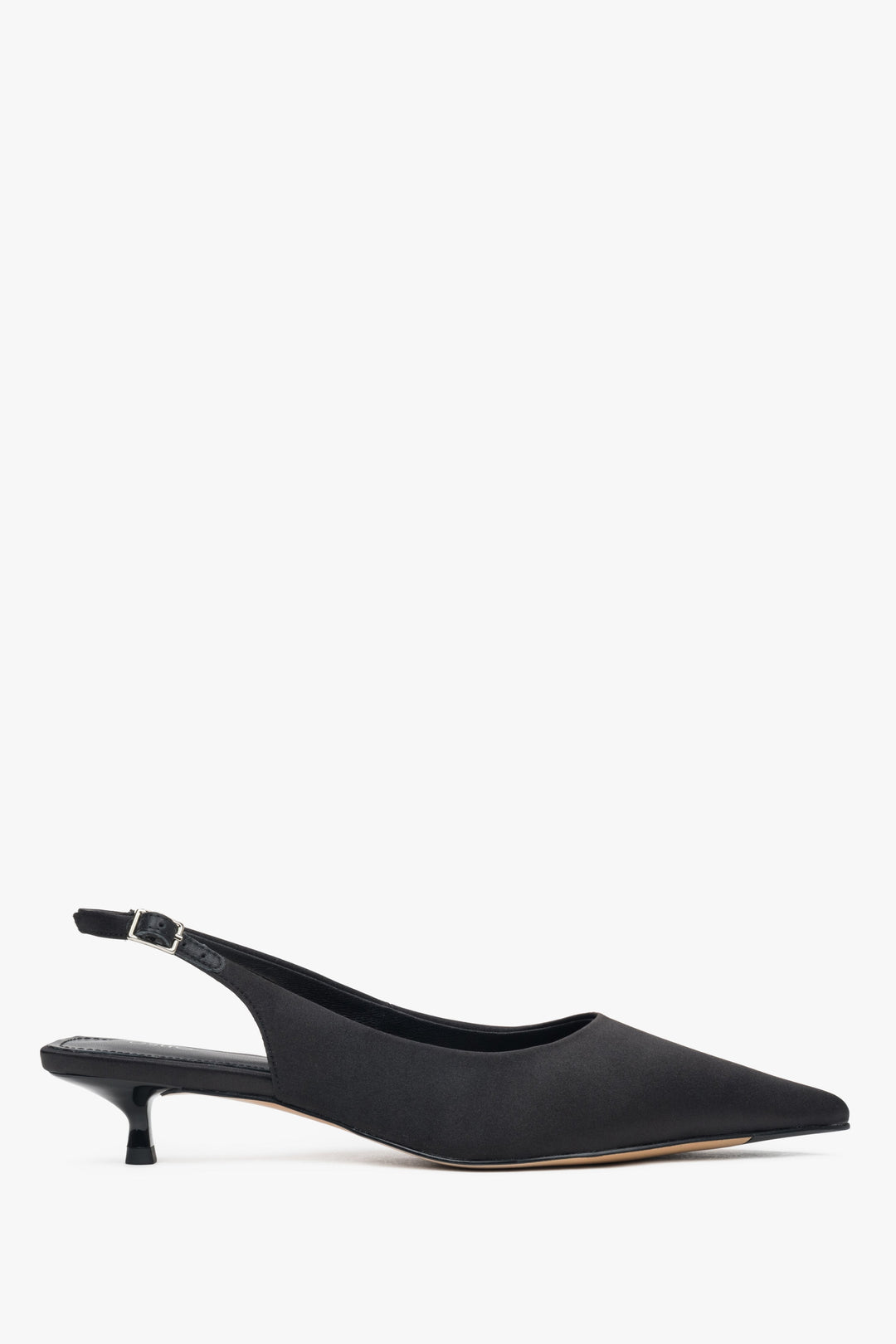 Damen-Slingback-Pumps aus schwarzem Textil, Estro ER00117208