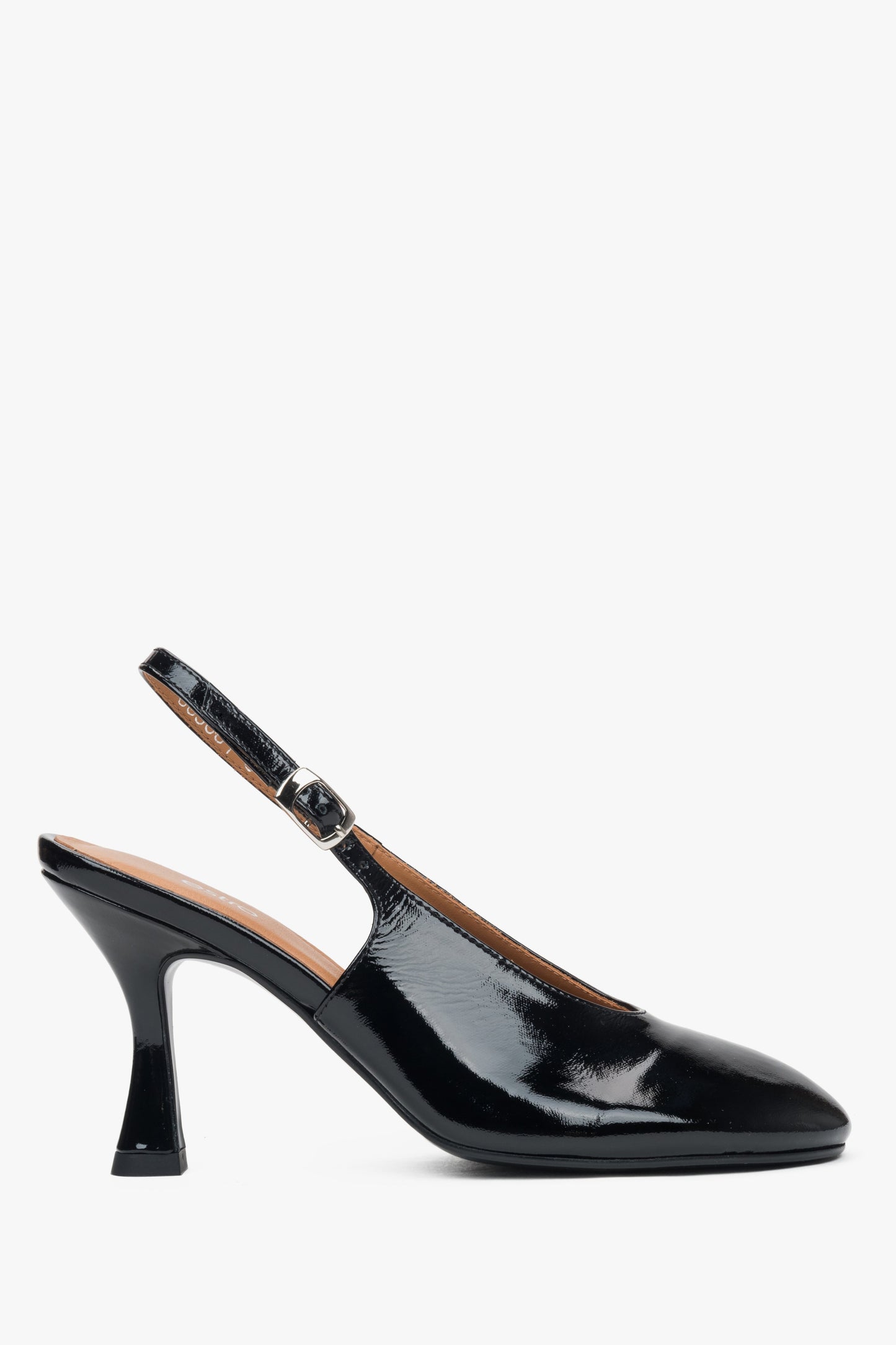 Klassische schwarze Slingbacks mit hohem Absatz Estro ER00117101