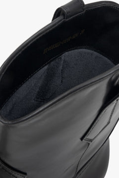 Elegante Leder-Stiefeletten für Damen in Schwarz, Estro ER00116136
