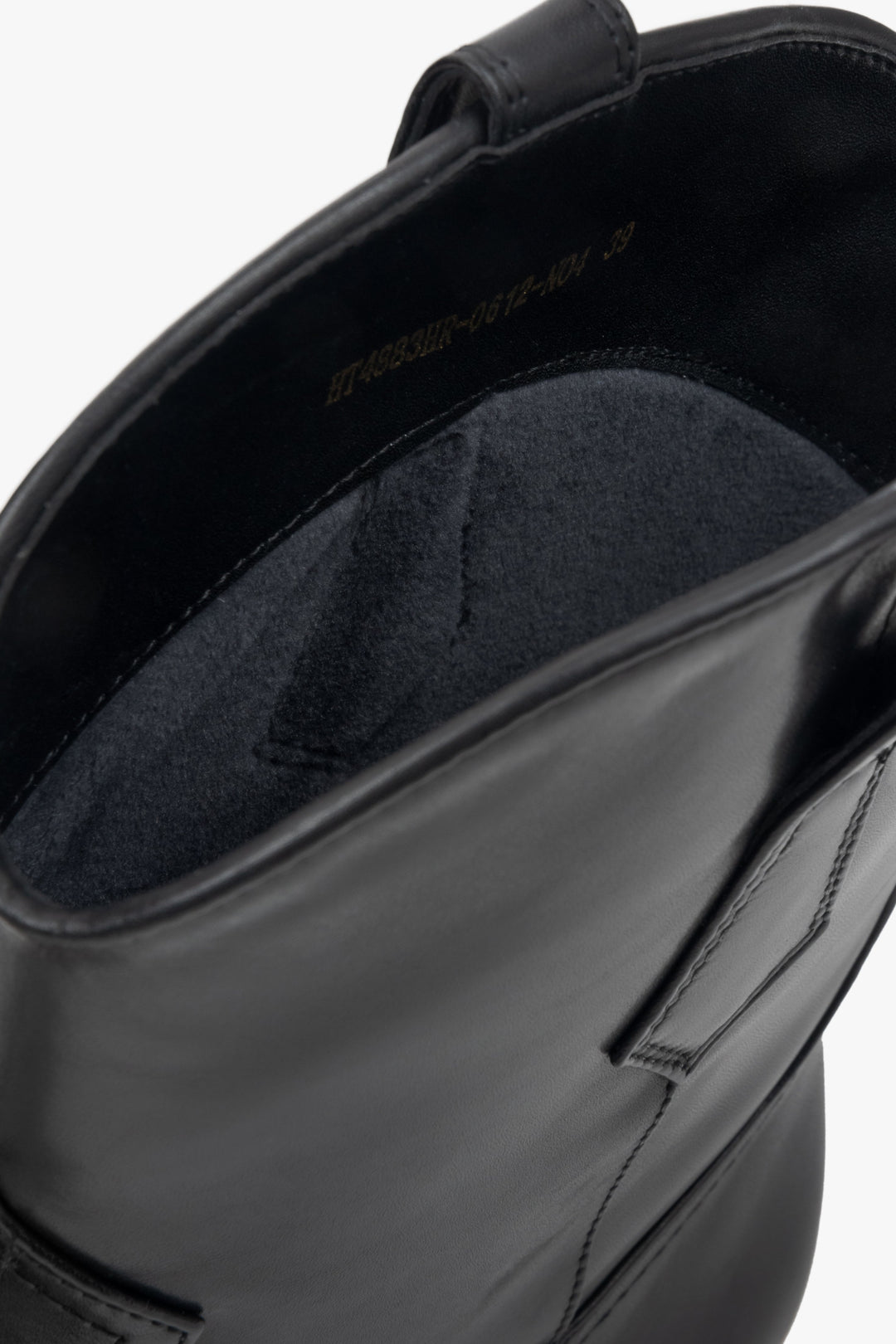 Elegante Leder-Stiefeletten für Damen in Schwarz, Estro ER00116136