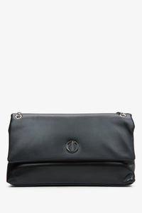 Schwarze Damenhandtasche mit Kette Estro ER00114989.