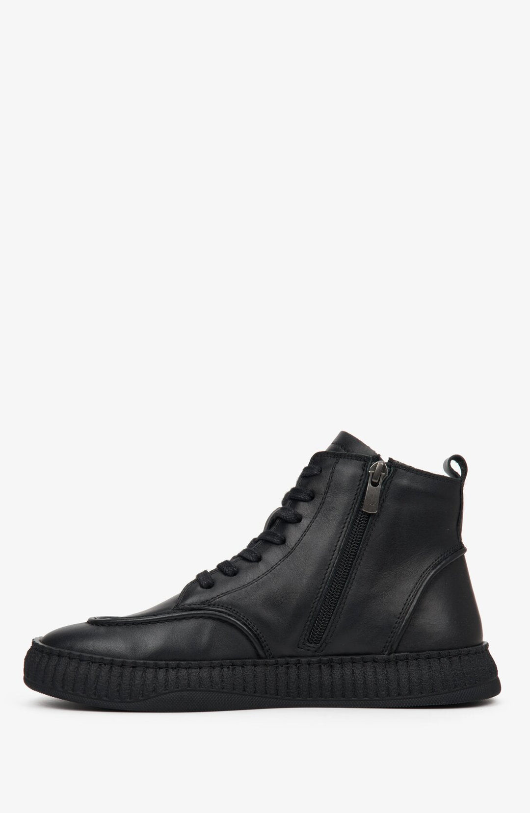 Damen-Lederstiefel in Schwarz – Schuhprofil.