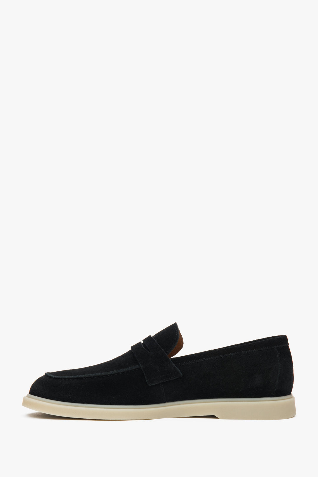 Luxuriöse schwarze Herren Loafer von Estro aus italienischem Premium Echtvelours.