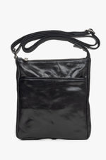 Schwarze Herren-Umhängetasche aus edlem italienischem Leder Estro ER00115170.
