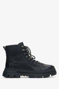 Herren-Winterstiefeletten in Schwarz mit Fellfutter Estro ER00115177.