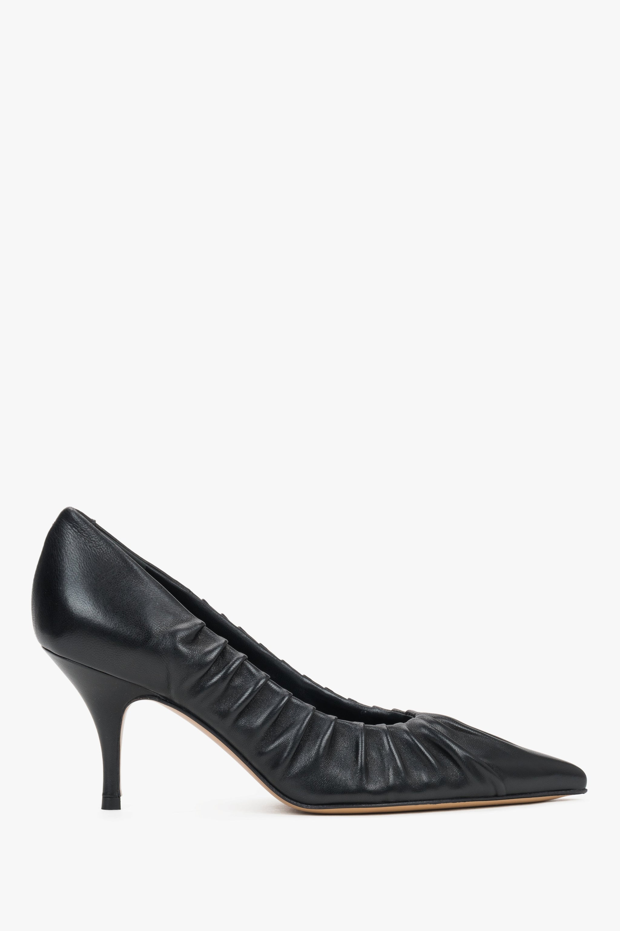 Klassische schwarze High Heels aus italienischem Premium-Leder von Guglielmo Rotta
