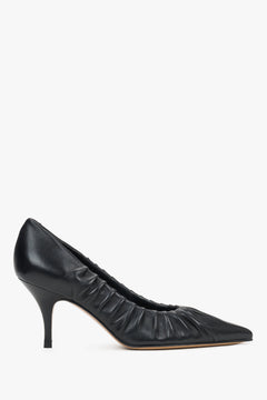 Klassische schwarze High Heels aus italienischem Premium-Leder von Guglielmo Rotta