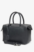 Schwarze italienische Leder-Satchel für Damen Estro ER00116699.