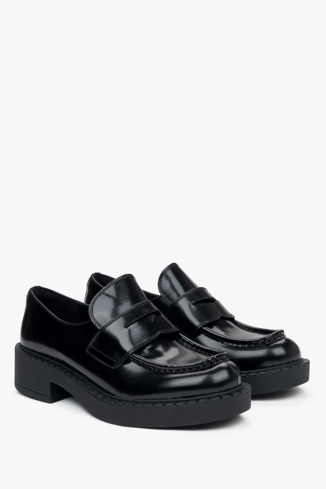 Elegante Penny Loafer für Damen aus natürlichem Leder Estro ER00115909