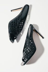 Schwarze Premium-Mules aus italienischem Leder von Guglielmo Rotta
