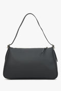 Schwarze Schultertasche für Damen aus Echtleder Estro ER00114434.