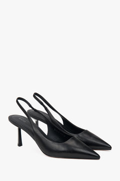 Schwarze High Heels aus Echtleder für Damen Estro ER00116972