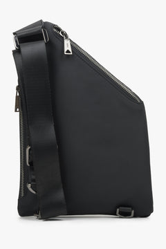 Herren-Leder-Textiltasche Estro – Rückseite.