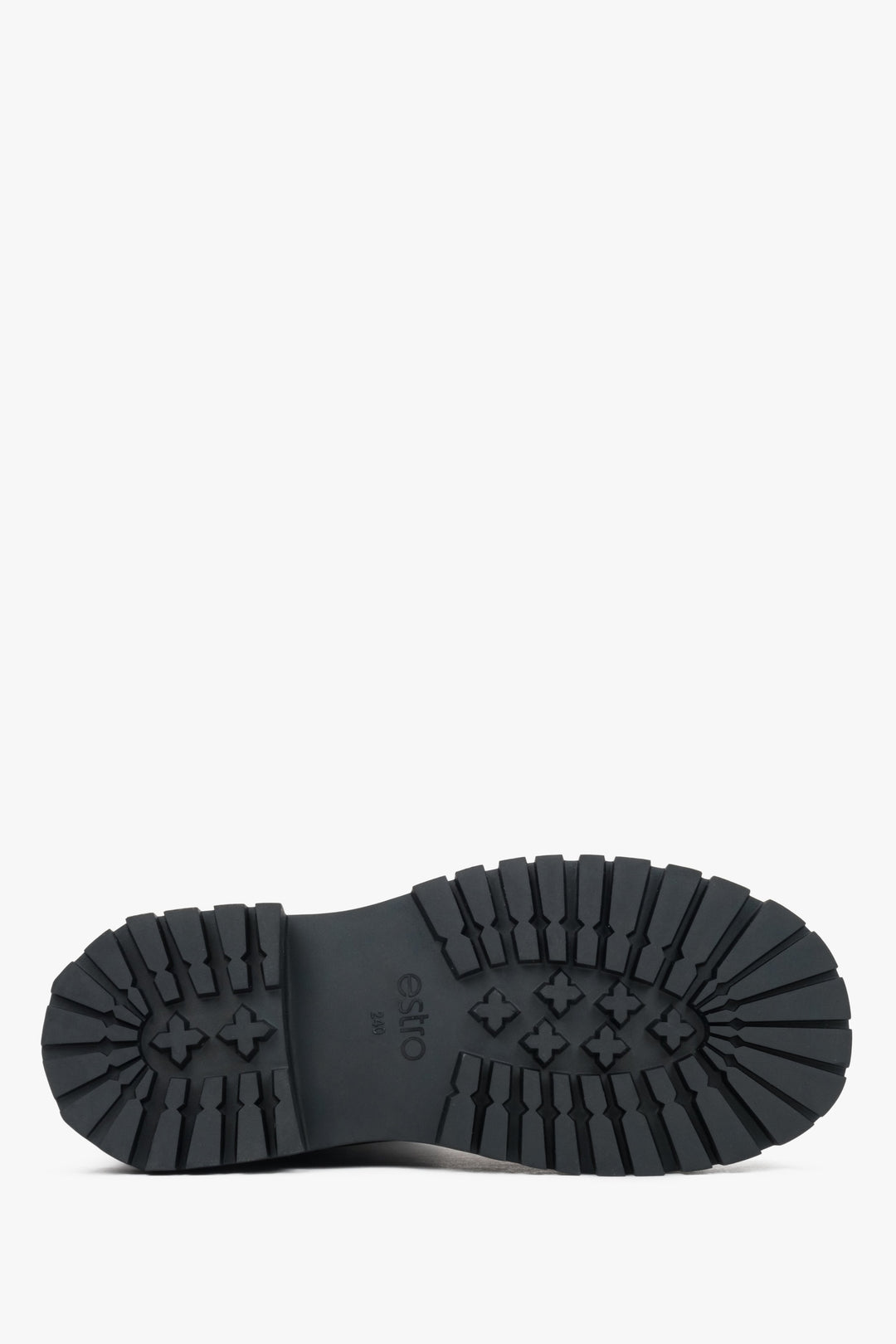 Damen-Chelsea-Boots aus glattem Leder in Schwarz, entworfen von Estro.

