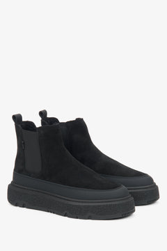 Winter-Chelsea-Boots für Damen aus Velours von Estro.