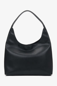 Schwarzer Damen-Shopper aus echtem Leder Estro ER00116833.