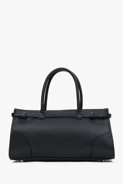 Damen-Shopper in Schwarz aus hochwertigem Naturleder.