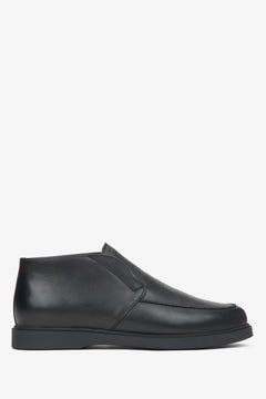 Schwarzer Herren-Loafer aus edlem italienischem Echtleder Estro ER00116243.