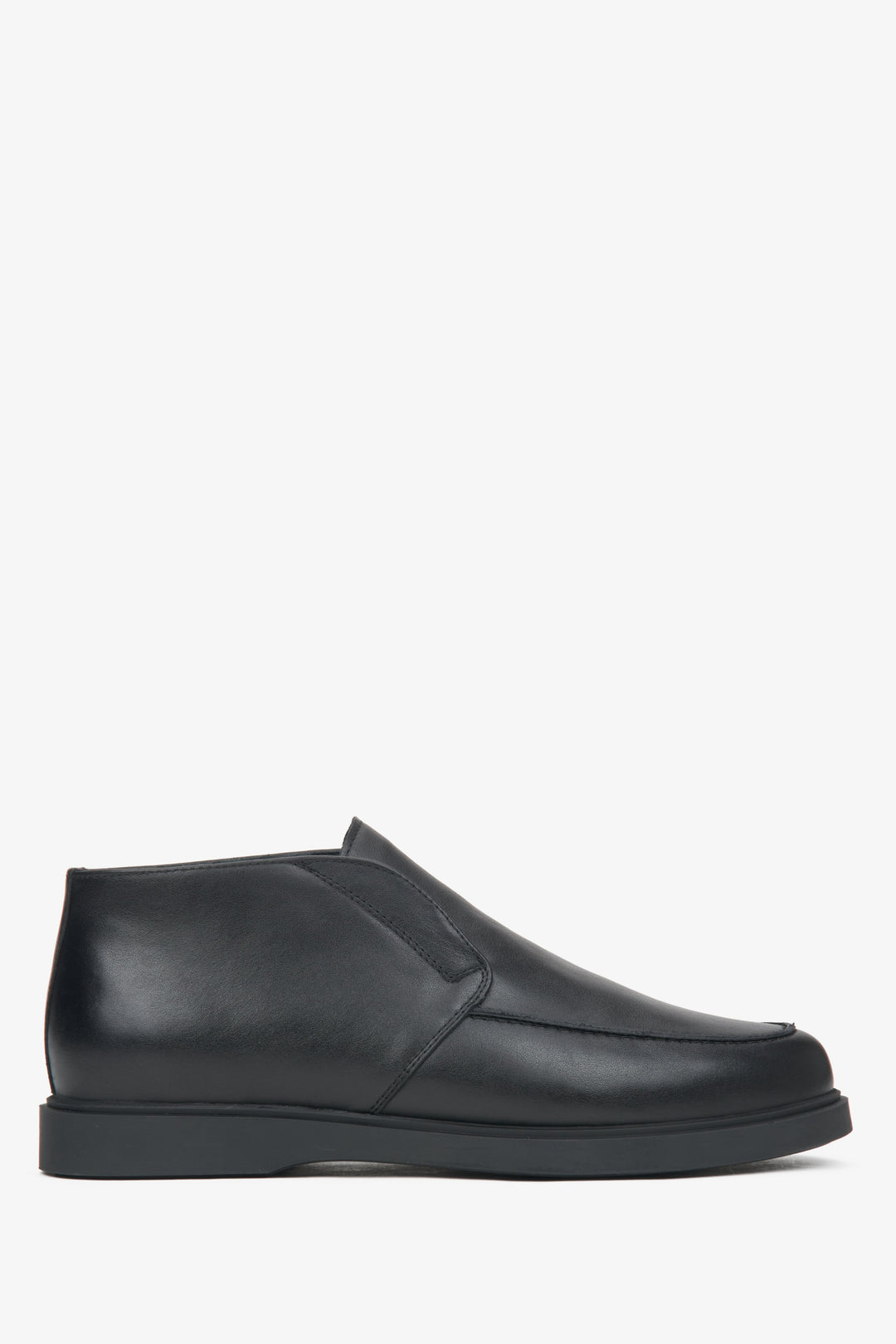 Schwarzer Herren-Loafer aus edlem italienischem Echtleder Estro ER00116243.