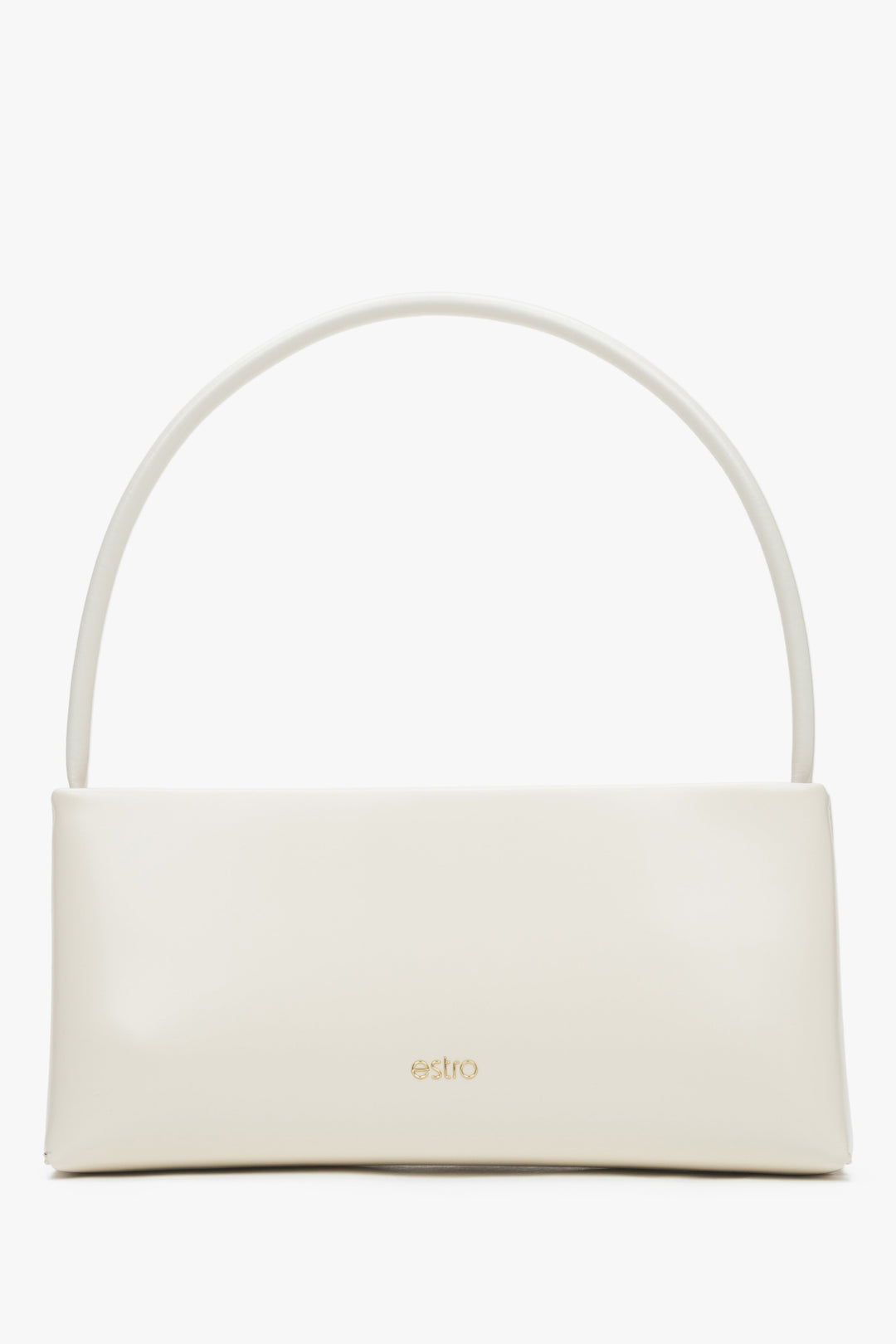 Stilvolle weiße Schultertasche als Accessoire zum eleganten Outfit.
