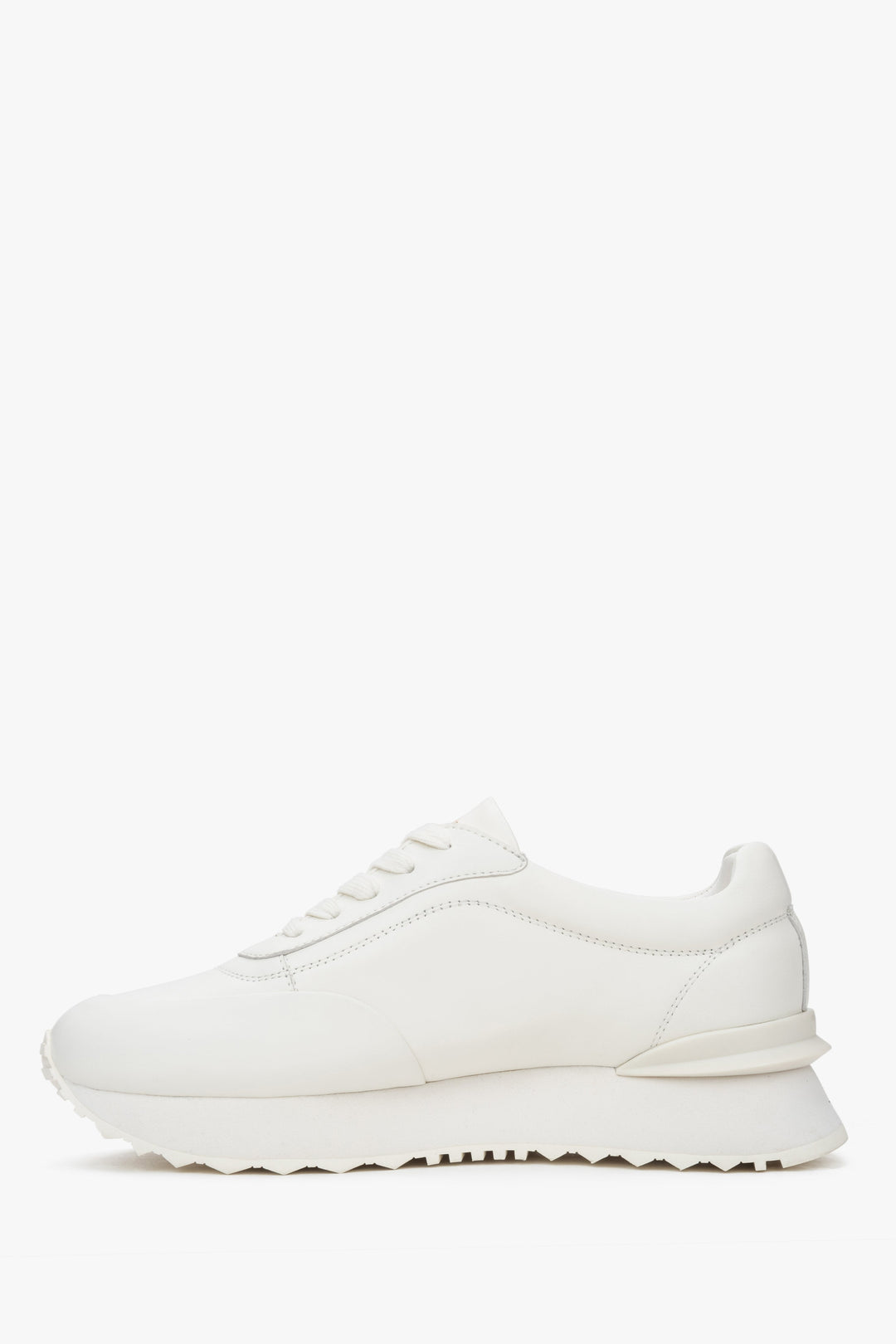 Leichte Ledersneaker in Weiß mit Schnürung für Frühling und Herbst – Estro ER00116921