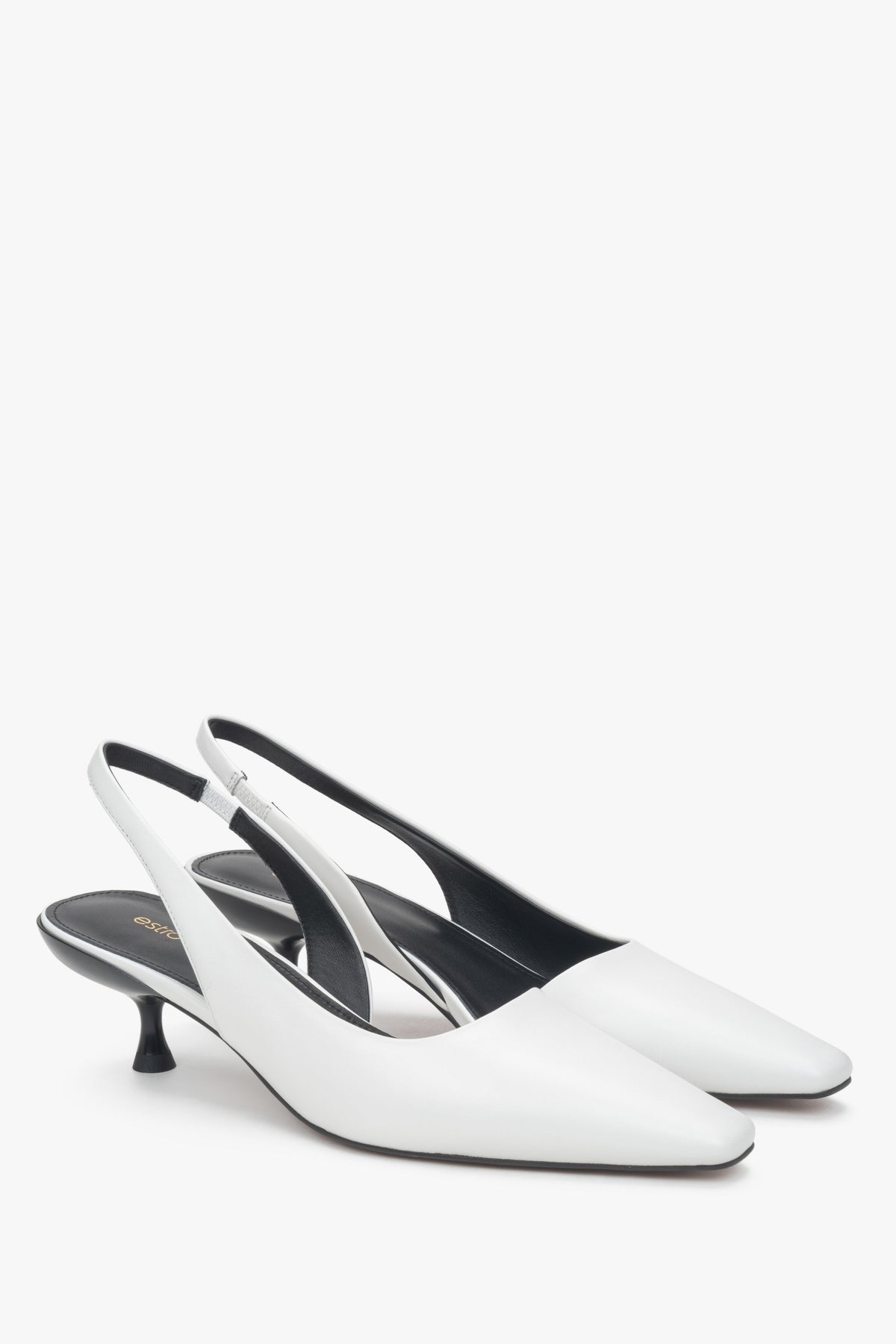 Elegante Damen-Pumps in Weiß mit schmaler Passform, ESTRO ER00116926