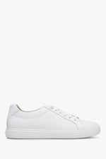 Weiße Damen-Sneaker aus italienischem Premium-Leder.