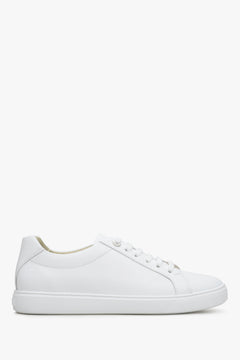 Weiße Damen-Sneaker aus italienischem Premium-Leder.