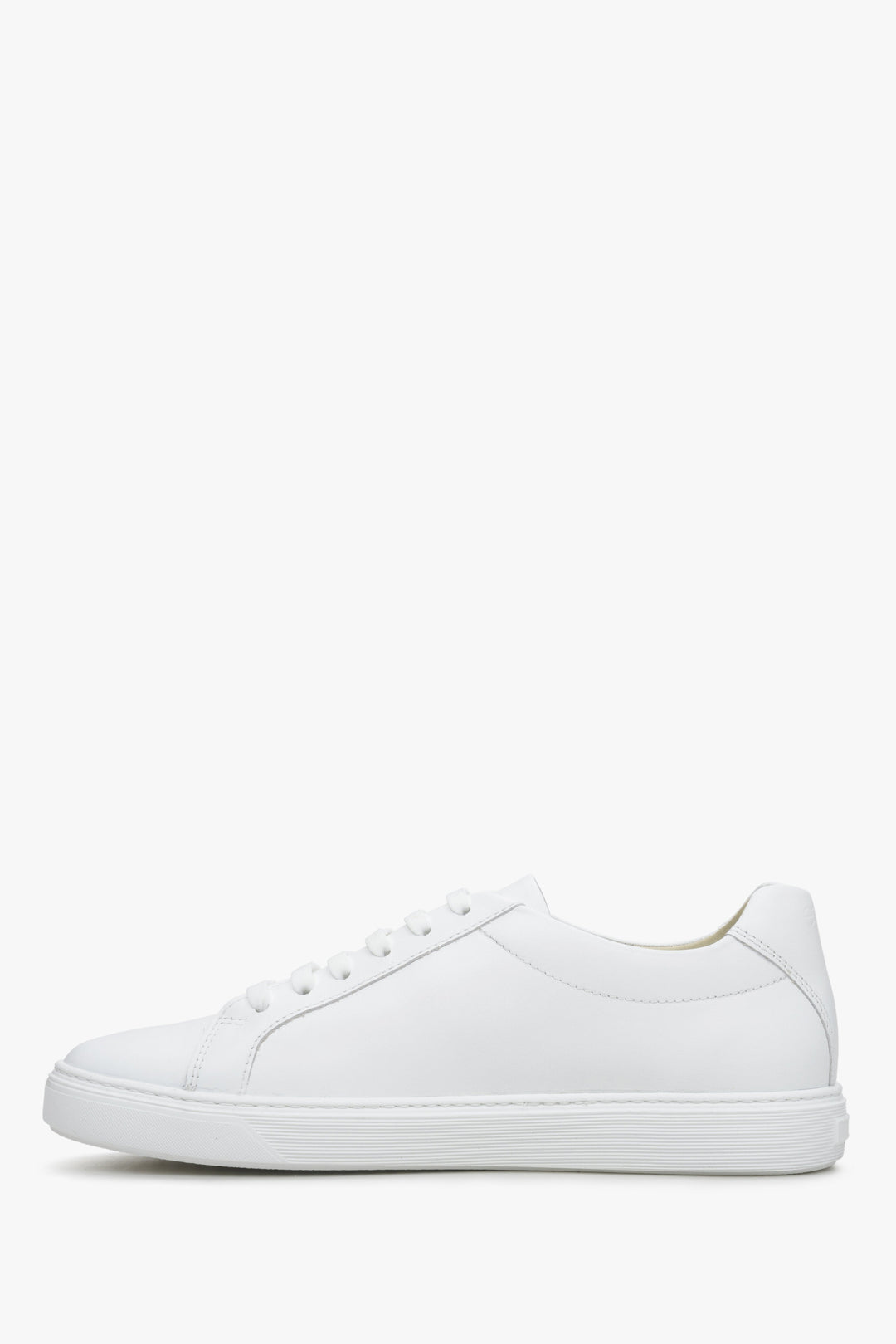 Edle weiße Sneaker aus italienischem Echtleder.