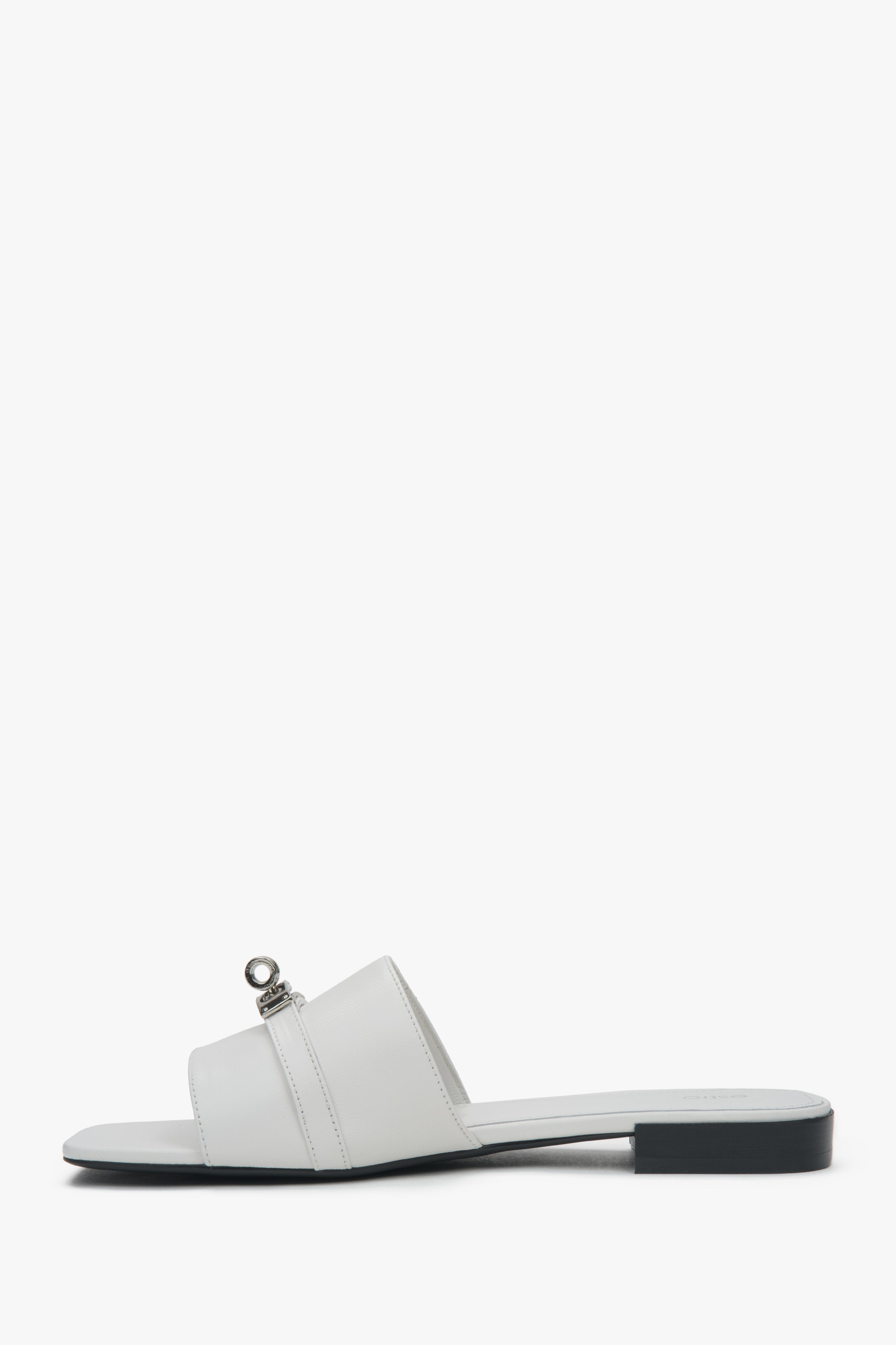 Sommerliche Slip-on Pantolette in Weiß für Damen Estro ER00117169