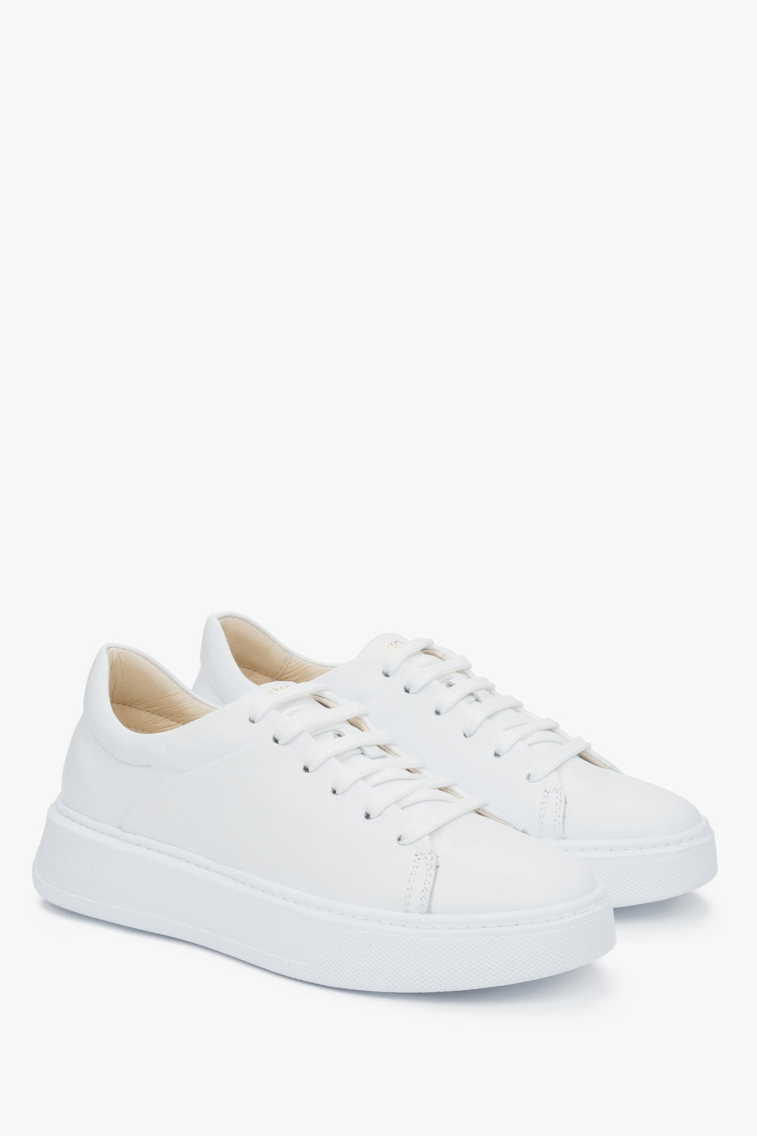 Damen-Sneaker in Weiß aus Leder von Estro.