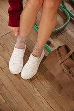 Weißer Damen-Sneaker low aus edlem italienischem Echtleder Estro.